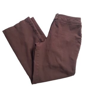 Chico's Pants Trousers Brown Size 2.5 or 14